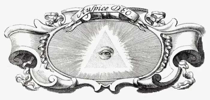 Framed Print : All Seeing Eye 16th c. engraving from Book on Alchemy Copyright: aAC Ltd