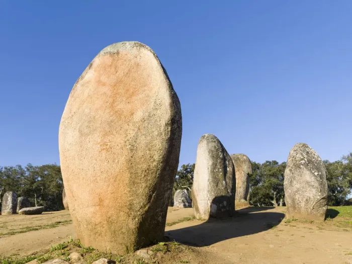 Framed Print : Almendres Cromlech (Cromeleque dos Almendres), an oval stone circle dating back to Framed Print : Almendres Cromlech (Cromeleque dos Almendres), an oval stone circle dating back to