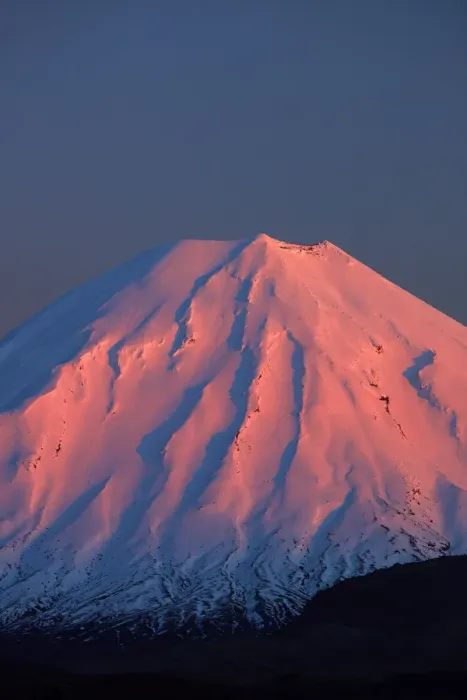 Framed Print : Alpenglow on Mt. Ngauruhoe at dawn, Tongariro National Park, Central Plateau, North Island Framed Print : Alpenglow on Mt. Ngauruhoe at dawn, Tongariro National Park, Central Plateau, North Island