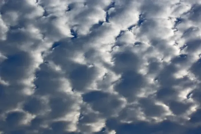 Framed Print : Altocumulus cloud pattern, Florida