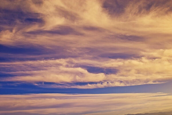 Altostratus clouds at sunset, Great Smoky Mountains National Park, TN  /  NC