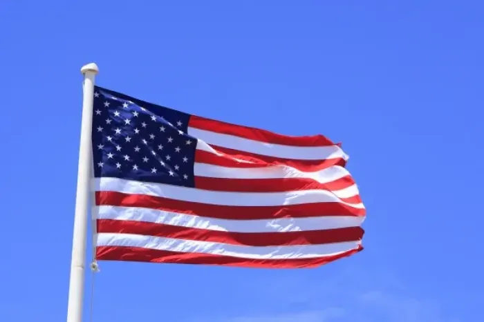 Framed Print : American flag
