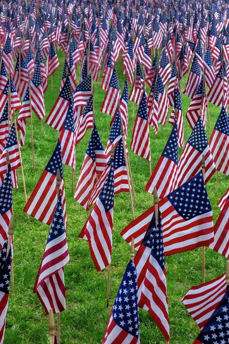 Framed Print : American flag display Framed Print : American flag display