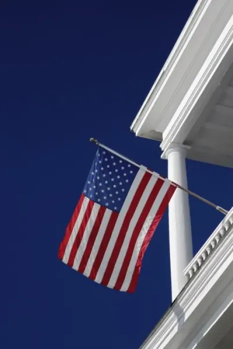 Framed Print : American flag flying, Charleston, South Carolina Framed Print : American flag flying, Charleston, South Carolina