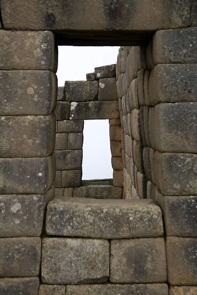Americas, Peru, Machu PIcchu. The ancient citadel of Machu Picchu, a UNESCO World Heritage Site