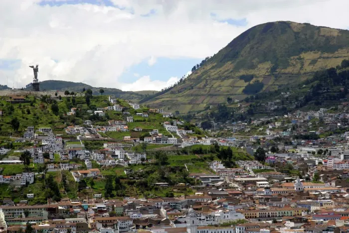 Framed Print : Americas, South America, Ecuador, Quito. At over 9, 000 feet in elevation, the capitol of Ecuador Framed Print : Americas, South America, Ecuador, Quito. At over 9, 000 feet in elevation, the capitol of Ecuador