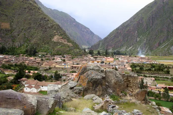 Framed Print : Americas, South America, Peru, Ollanta. The ancient ruins of Ollantaytambo, an Incan