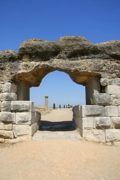 Framed Print : Ampurias. Southern wall. 1st century B. C Door. Catalonia. Spain Framed Print : Ampurias. Southern wall. 1st century B. C Door. Catalonia. Spain