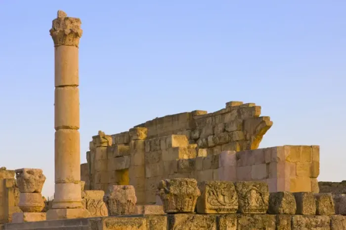 Framed Print : Ancient Jerash ruins, Amman, Jordan