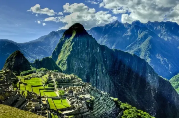 Framed Print : Ancient Machu Picchu, last refuge of the vanished Inca civilization in the Andes Mountains, Peru