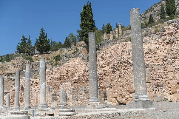 Ancient Roman agora, Delphi, Greece, Europe