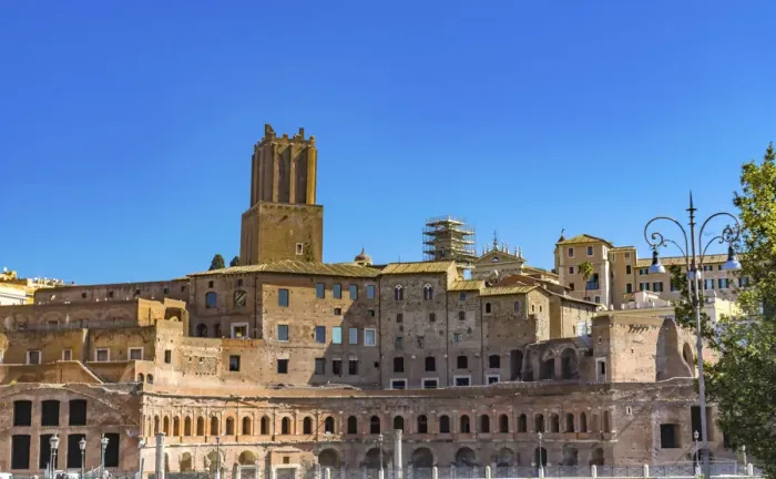 Framed Print : Ancient Trajans Market. Built in the second century AD by Emperor Trajan, Rome