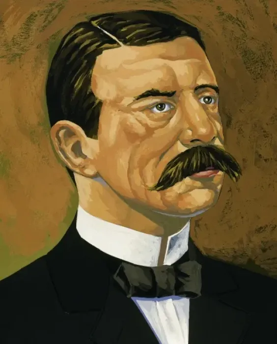 Framed Print : Andree, Salomon August (1854-1897). Swedish explorer