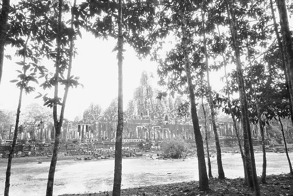 Angkor Cambodia, View of the Bayon