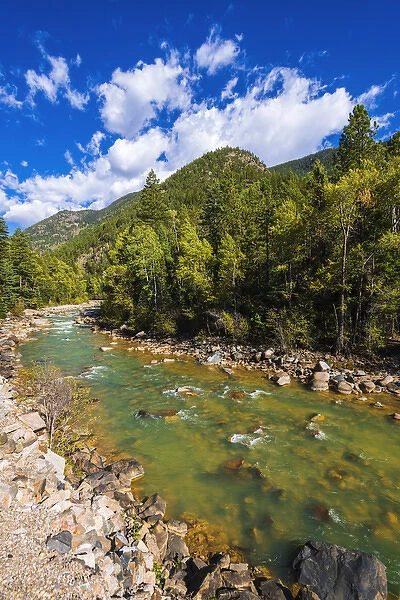 The Animas River, San Juan National Forest, Colorado USA