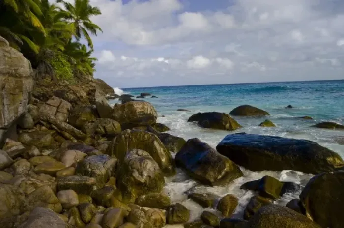 Framed Print : Anse Victorin Beach on Fregate Island Framed Print : Anse Victorin Beach on Fregate Island