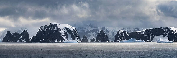 Antarctic Peninsula, Antarctica, Spert Island panorama