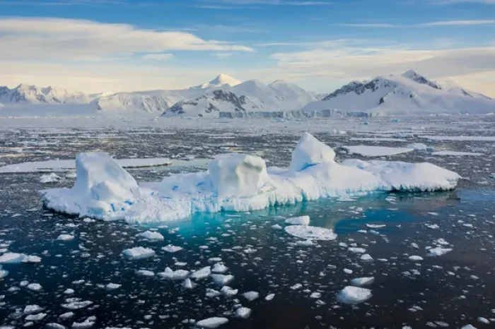 Framed Print : Antarctica. Antarctic Peninsula. near Adelaide Island. The Gullet. Iceberg and brash ice Framed Print : Antarctica. Antarctic Peninsula. near Adelaide Island. The Gullet. Iceberg and brash ice