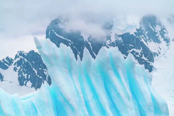 Framed Print : Antarctica, Cuverville Island. Close-up of iceberg. ©Cathy & Gordon Illg  /  Jaynes Gallery  /  DanitaDelimont.com