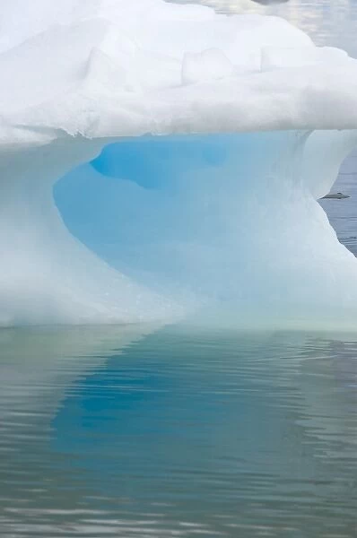 Antarctica, Neko Cove (Harbour). Blue iceberg in Neko Cove (Harbour), Antarctica