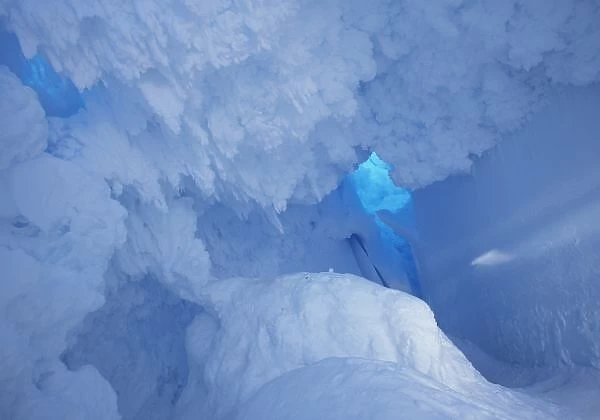 Antarctica, Ross Island, Cape Evans, Snow cave