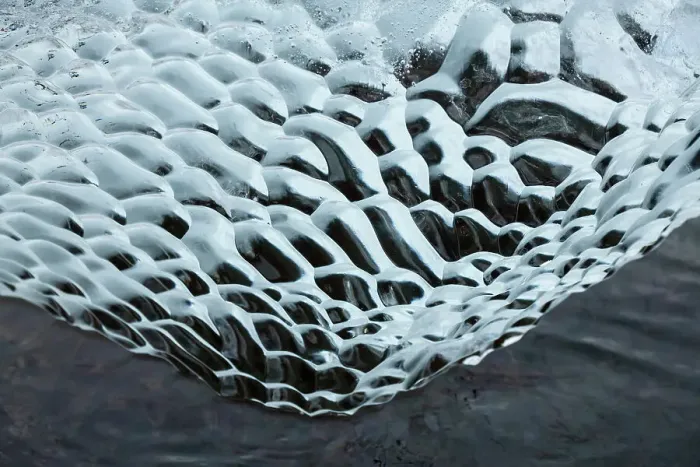 Framed Print : Antarctica, Southern Ocean, South Orkney Islands. Ice detail