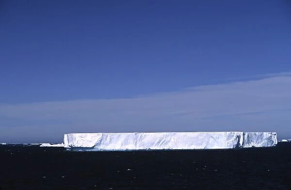 Antarctica, Southern Ocean. A tabular iceberg near the Antarctic Peninsula