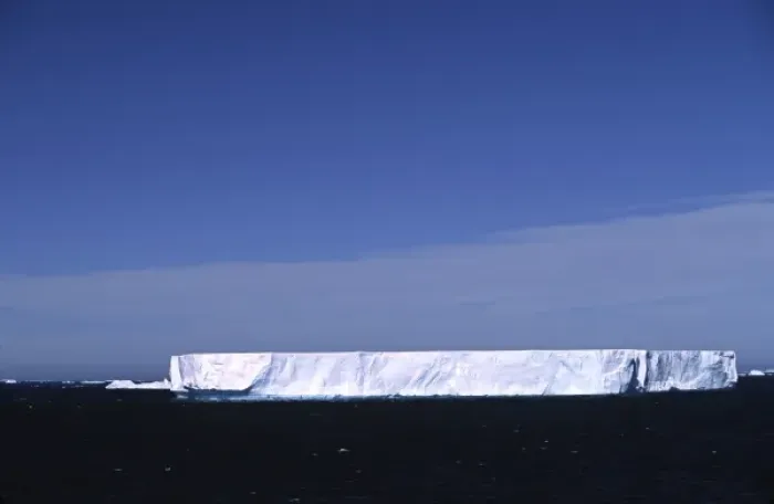 Framed Print : Antarctica, Southern Ocean. A tabular iceberg near the Antarctic Peninsula