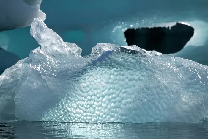 Framed Print : Antarctica, Weddell Sea. Ice detail