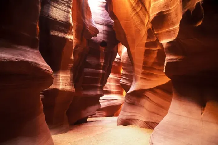 Framed Print : Antelope Canyon Silhouettes in Page, Arizona Framed Print : Antelope Canyon Silhouettes in Page, Arizona