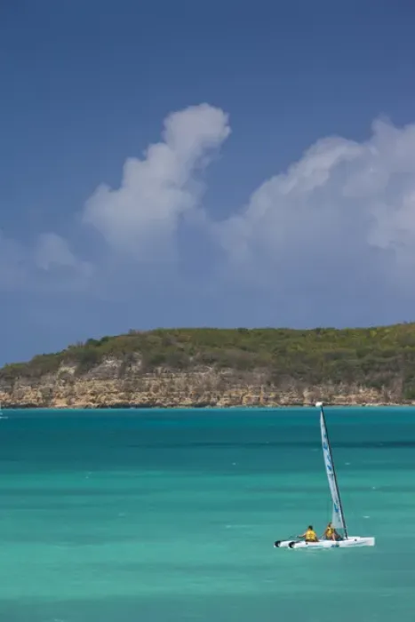 Framed Print : Antigua and Barbuda, Antigua, Dickenson Bay, sailing