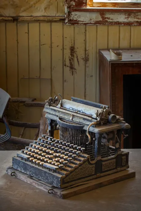 Framed Print : Antique typewriter, Bodie State Historic Park, California Framed Print : Antique typewriter, Bodie State Historic Park, California