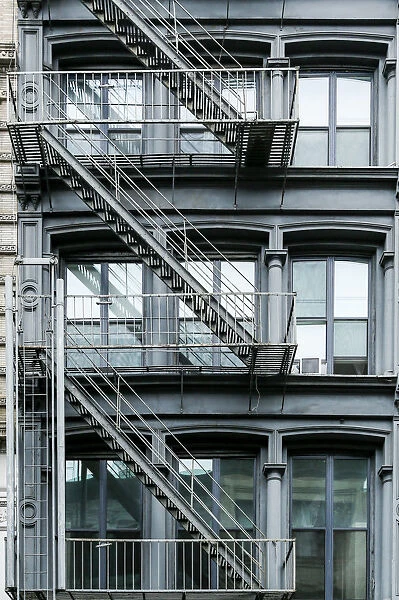 Apartment building exterior, New York City, NY. USA Soho