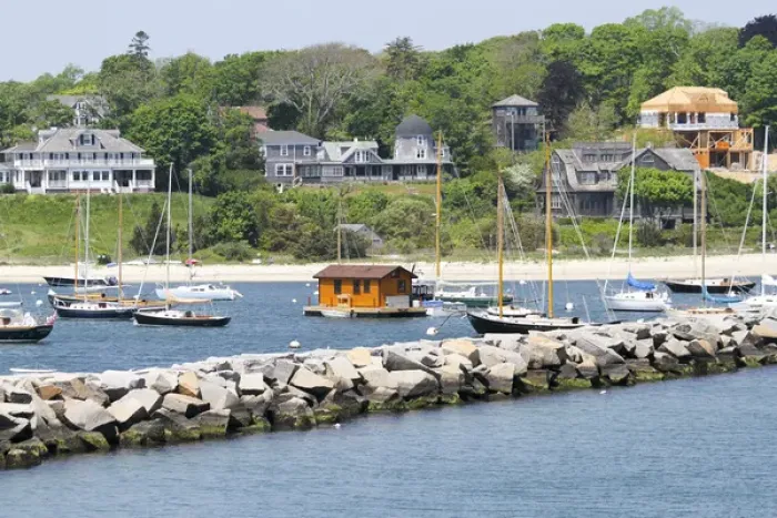 Framed Print : Approching the shores of Marthas Vineyard, Vineyard Haven, Massachusetts, United States