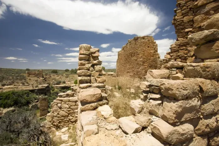 Framed Print : Archaeological site of Hovenweep National Monument in Mesa Verde County, Utah. Native