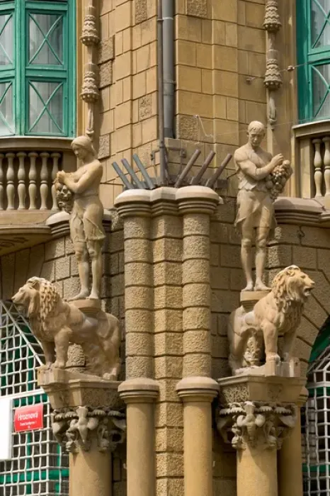 Framed Print : architectural detail, Czech Republic, Ceske Budejovice Framed Print : architectural detail, Czech Republic, Ceske Budejovice