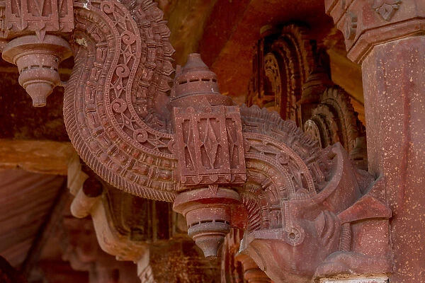 Architectural detail. Fatehpur Sikri. Mughal Empire Mosque. Unesco World Heritage
