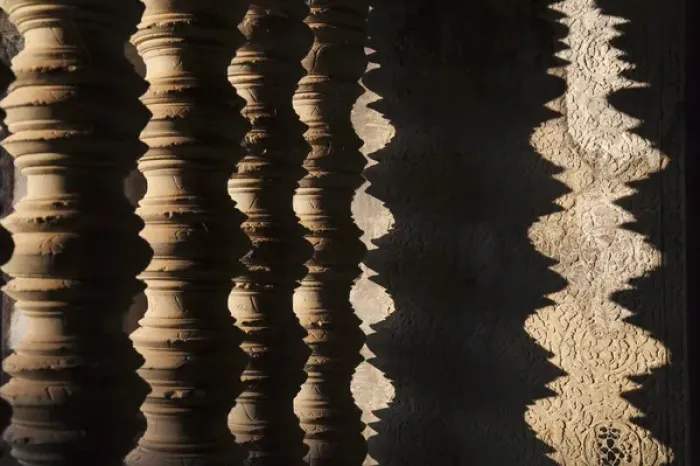 Framed Print : Architectural details in Angkor Wat, UNESCO World Heritage site Framed Print : Architectural details in Angkor Wat, UNESCO World Heritage site
