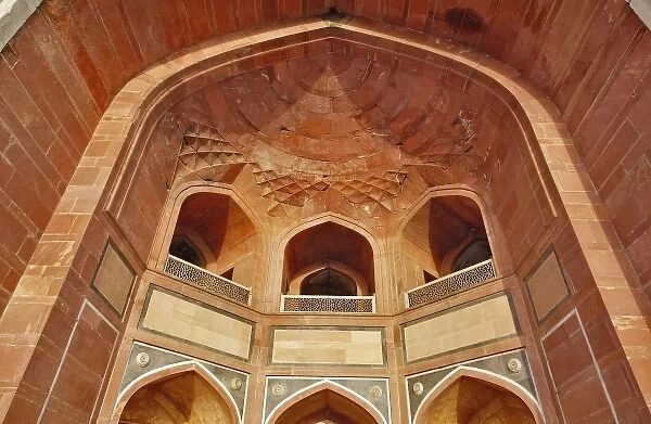 Architectural details, Humayuns Tomb, a complex of Mughal architecture built