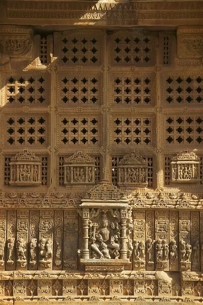 Architectural details of Sas Bahu Temple, Udaipur, Rajasthan, India
