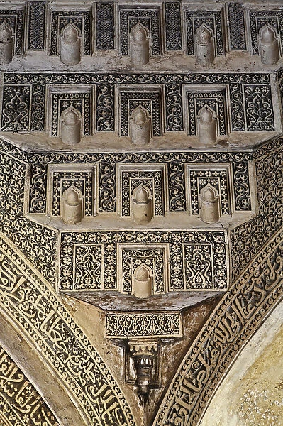 Architectural details, tomb of Mohammed Shah, Lodhi Gardens, New Delhi, India