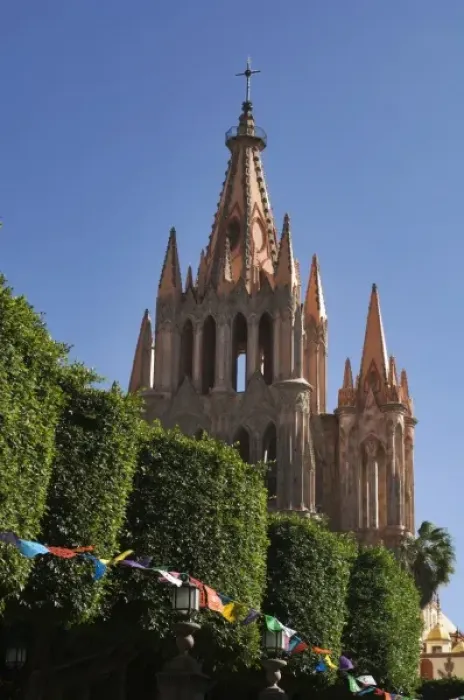Framed Print : Architecture on the streets of San Miguel de Allende, State of Guanajuato, Mexico