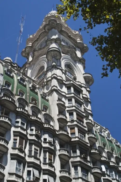 Framed Print : Argentina, Buenos Aires. Avenida de Mayo, Barolo Palace building