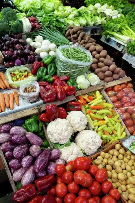 Framed Print : Argentina, Buenos Aires, San Telmo Market. Fresh produce display Framed Print : Argentina, Buenos Aires, San Telmo Market. Fresh produce display
