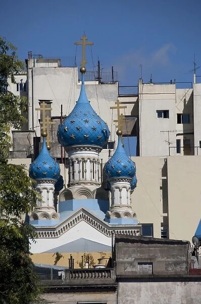Argentina, Capital city of Buenos Aires. Russian church dedicated to sailors