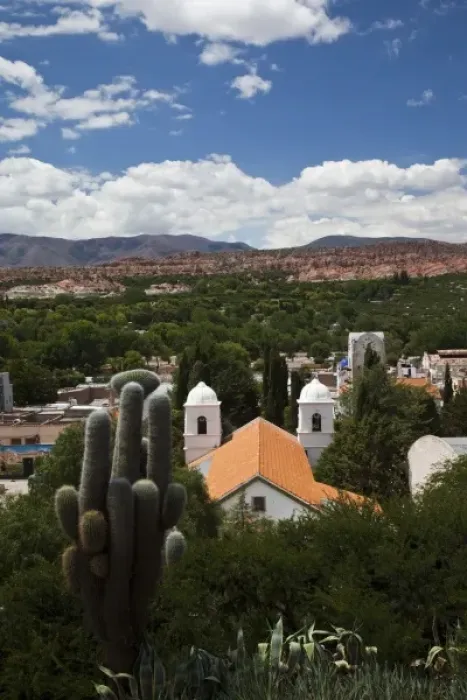 Framed Print : Argentina, Jujuy Province, Humahuaca. Town view from Independence Monument