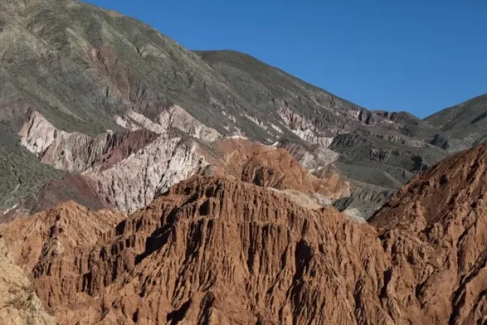 Framed Print : Argentina, Jujuy, Purmamarca Cerro Siete Colores (Mountain of seven colors)