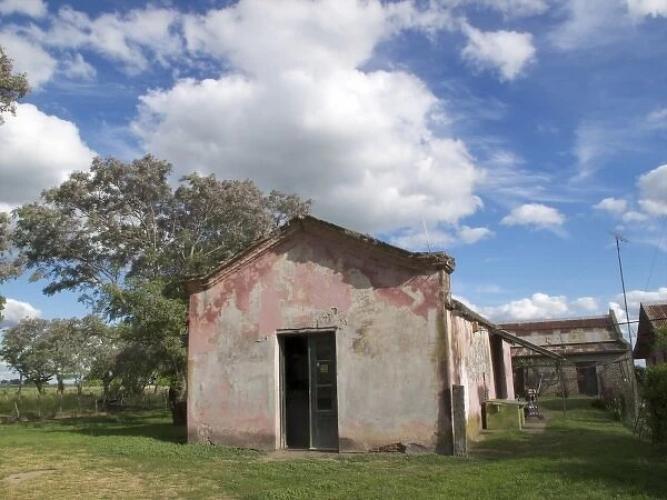 Argentina, little house in the Pampa region