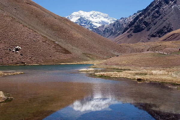 Argentina, Mendoza, Parque Provincial Aconcagua, highest mountain in Argentina, elevation 6