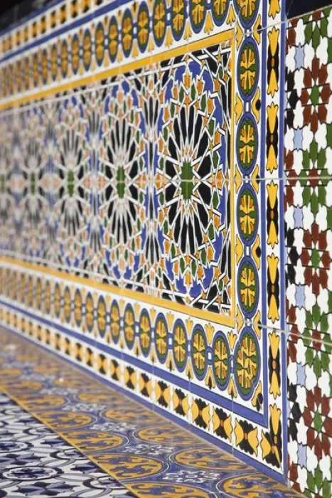 Framed Print : ARGENTINA, Mendoza Province, Mendoza. Tilework detail, Plaza Espana Framed Print : ARGENTINA, Mendoza Province, Mendoza. Tilework detail, Plaza Espana